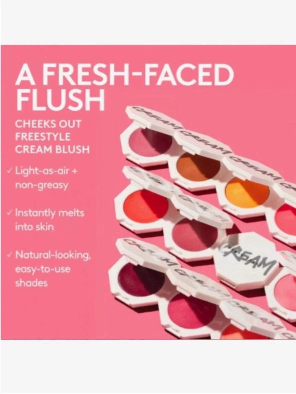 FENTY BEAUTY CHEEKS OUT FREESTYLE CREAM BLUSH;—08 SUMMERTIME WINE